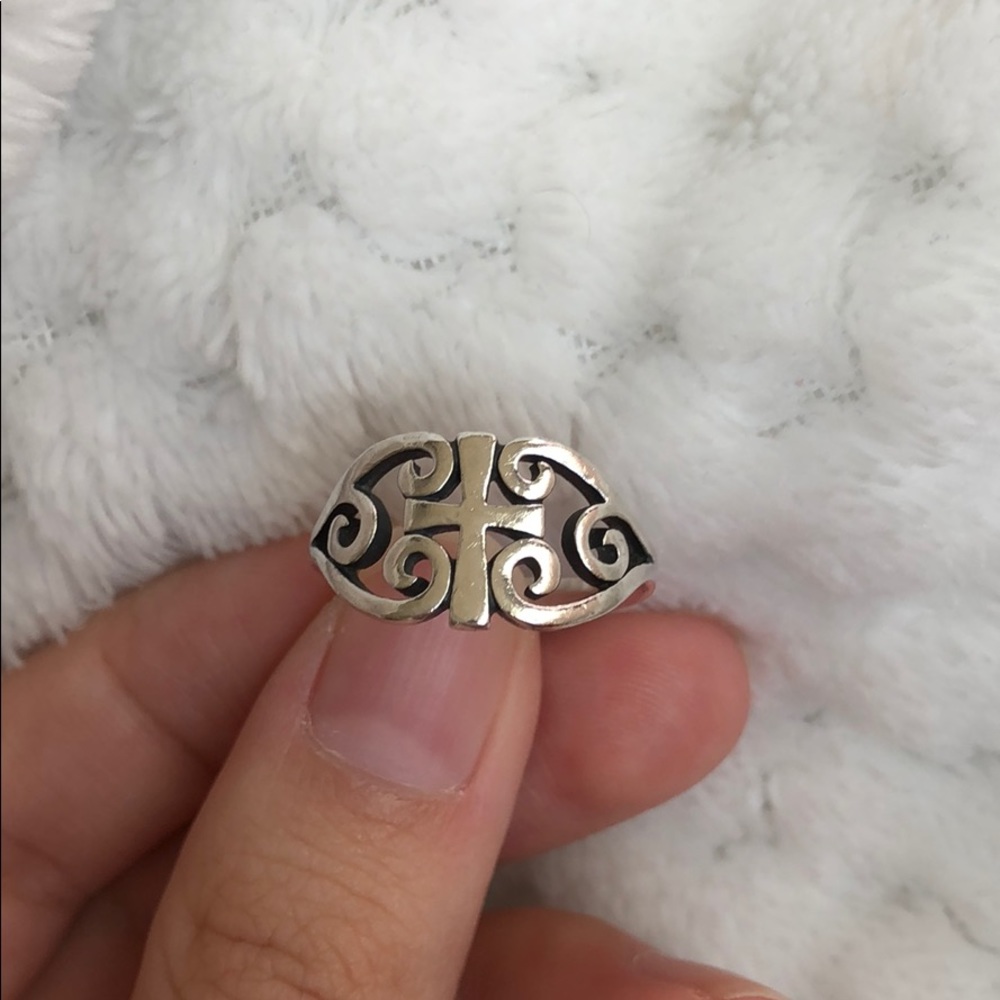 James Avery Scroll Cross Ring